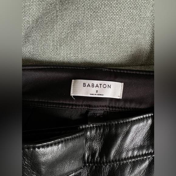 Aritzia Babaton command cropped vegan leather pants - Picture 3 of 3
